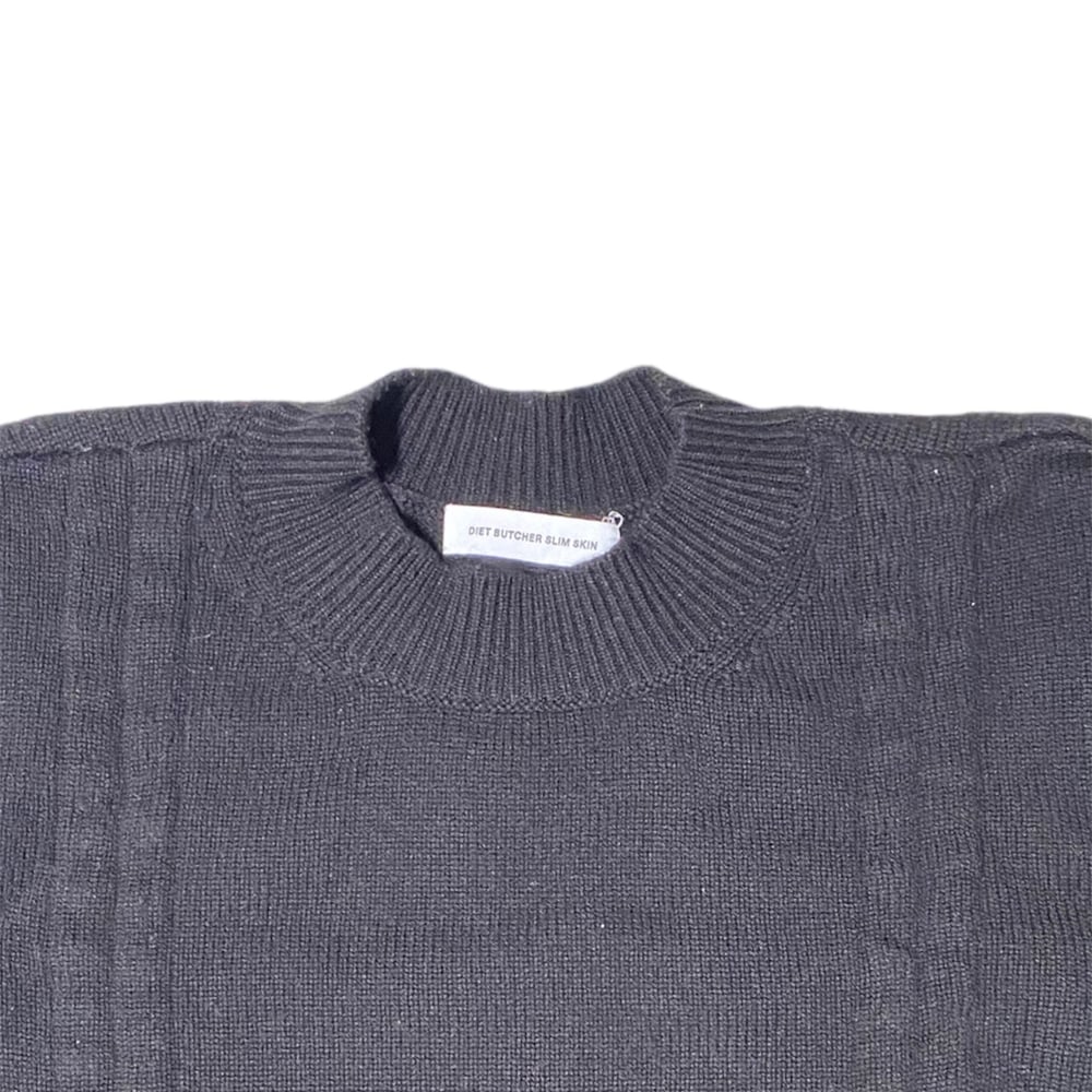 Diet Butcher Slim Skin Wool Cashmere String Synch Sweater  