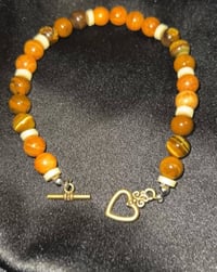 Tiger’s Eye Beaded Anklet 