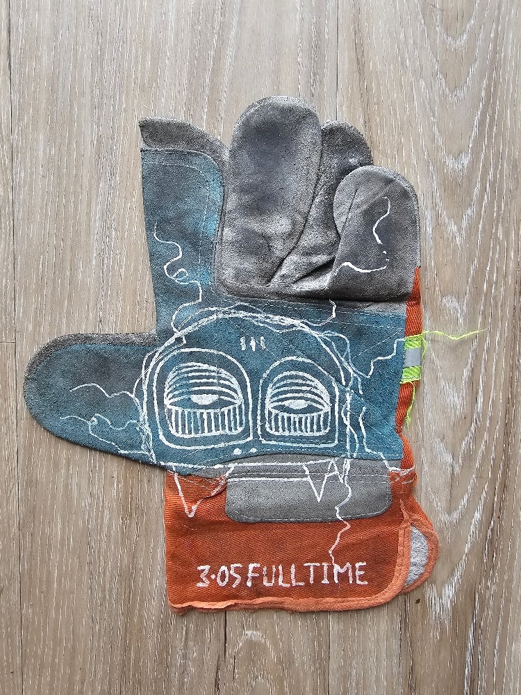 Image of Drawn on Construction Glove