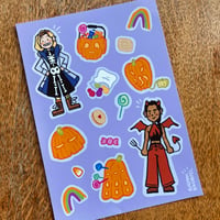 Halloween Doctor Who Sticker Sheet - 40% Off!!!
