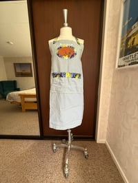 Image 2 of Sleeping Whippet Apron - Light Blue