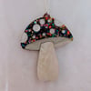 Multicoloured toadstool necklace 