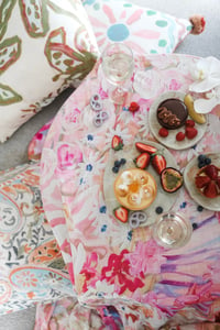 Image 3 of Kelsie Rose Art tablecloth/ throw ‘Pretty Little Thing’