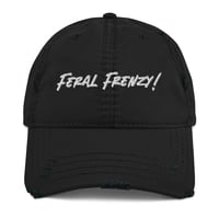 Image 1 of Feral Frenzy Logo on Distressed Hat