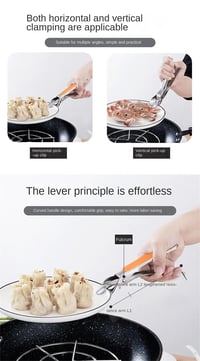 Image 8 of Kitchen Anti Scald Plate Bowl Dish Pot Holder Holder Stainless Steel Clamp Anti-hot Clip Lifter Kitc