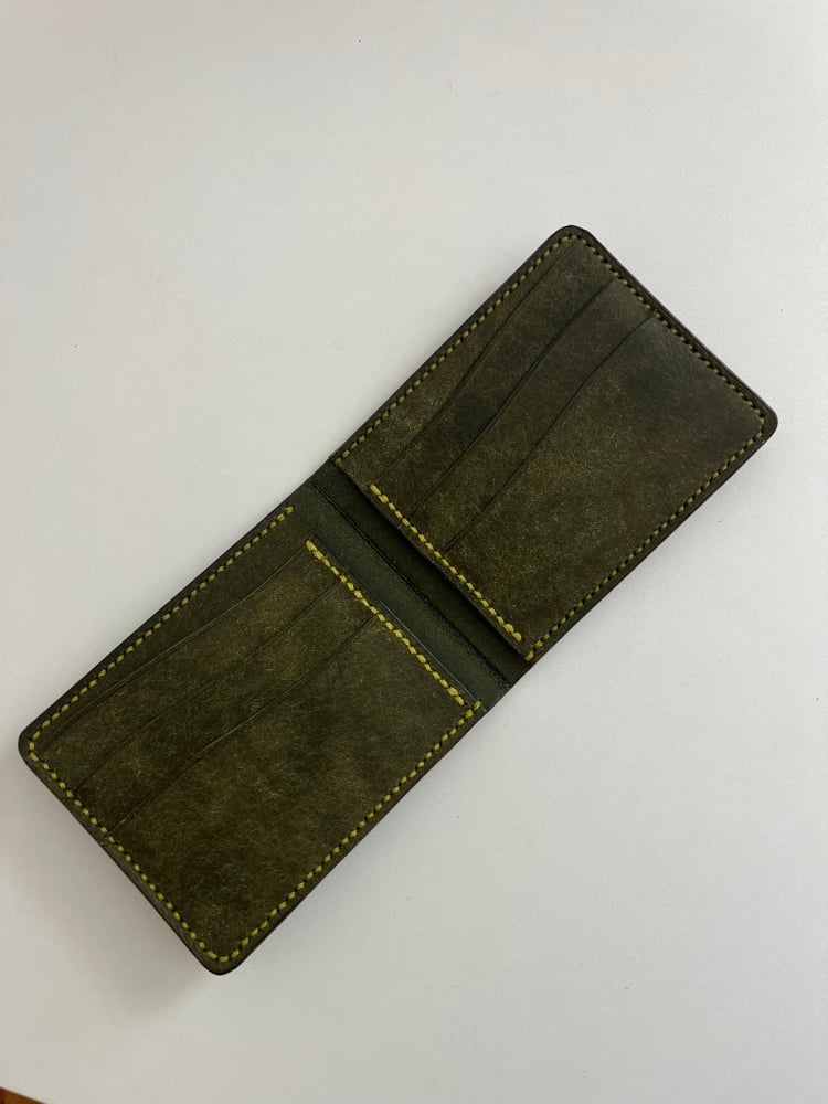 Image of Olive Pueblo 8-Pocket Slim Bifold (Mustard)