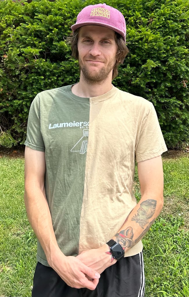 "Laumeier-Sand" Half & Half Tee, Size M