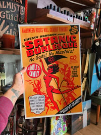 Image 1 of Satanic Burlesque Vintage Reprint Poster 11 by 17
