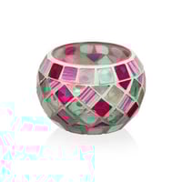 Image 5 of Mosaic Crackle Tealight Jar