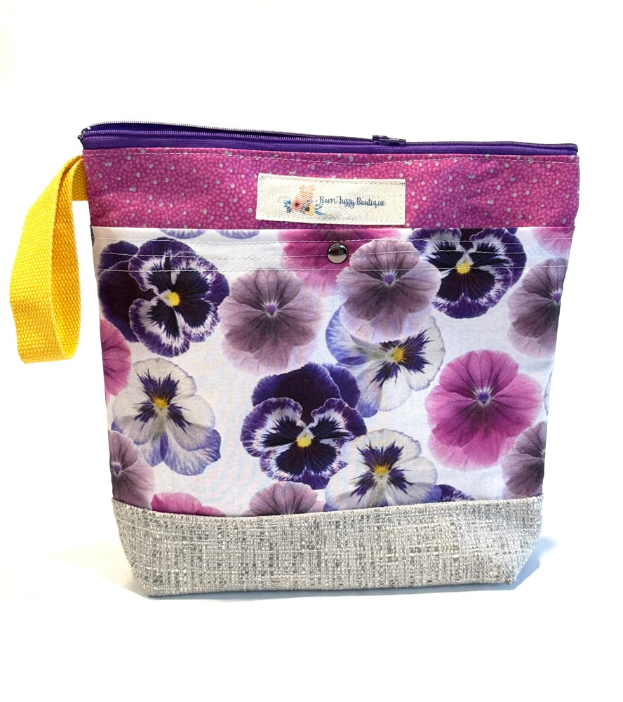 Large Zippered Project bag 💜