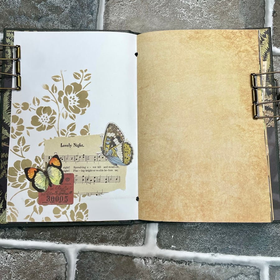 Image of Nature Themed Hardcover Junk Journal - Refillable