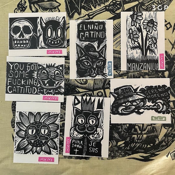 Image of The collection of “Mystery mini prints”