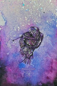 Image 3 of ‘Angel Adrift’ Original Watercolor Painting ~ Framed