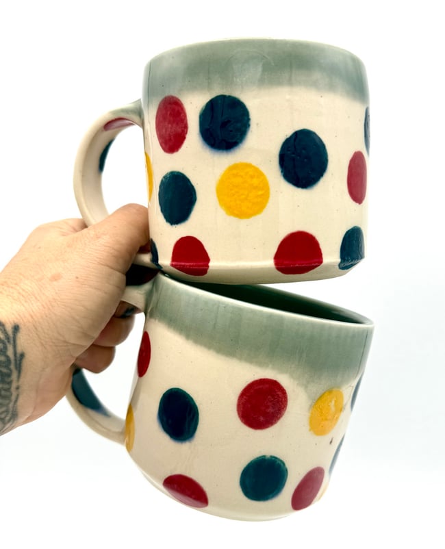 Polka Dot Mugs 