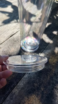 Image 5 of 24oz Clear Acrylic DoubleWall Pre-Drilled Tumbler 