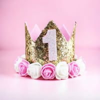 Image 1 of Gold Birthday Crown 