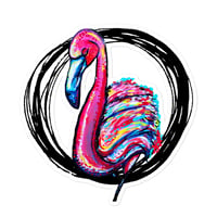 Image 1 of Color Is Everything Flamingo Sticker