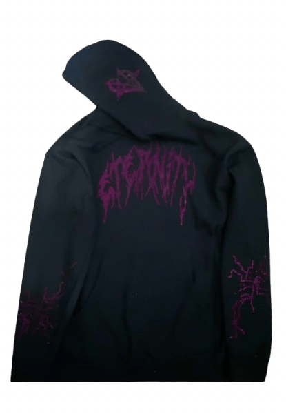 Image of Rhinestone Heavy Hoodie Pink 💗