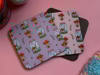 Image 1 of Toad stool pattern coasters