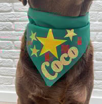 Image 3 of Xmas Stars Personalised Bandana 