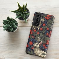 Image 20 of Boho Nature Cottagecore Inspired White Rabbits Among Berries Tough case for Samsung®