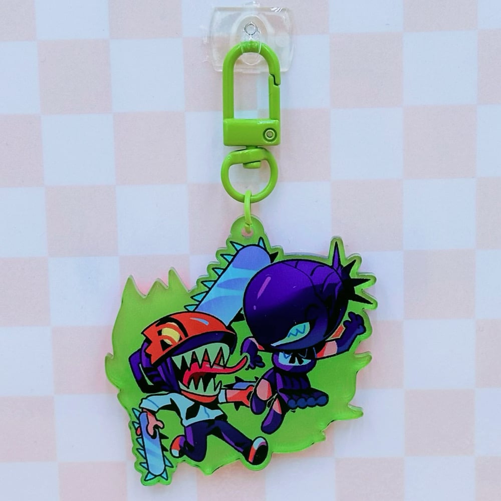 Image of Denji + Reze Keychain