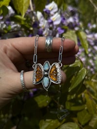 Image 3 of Golden Tourmaline & Opal Butterfly Talisman