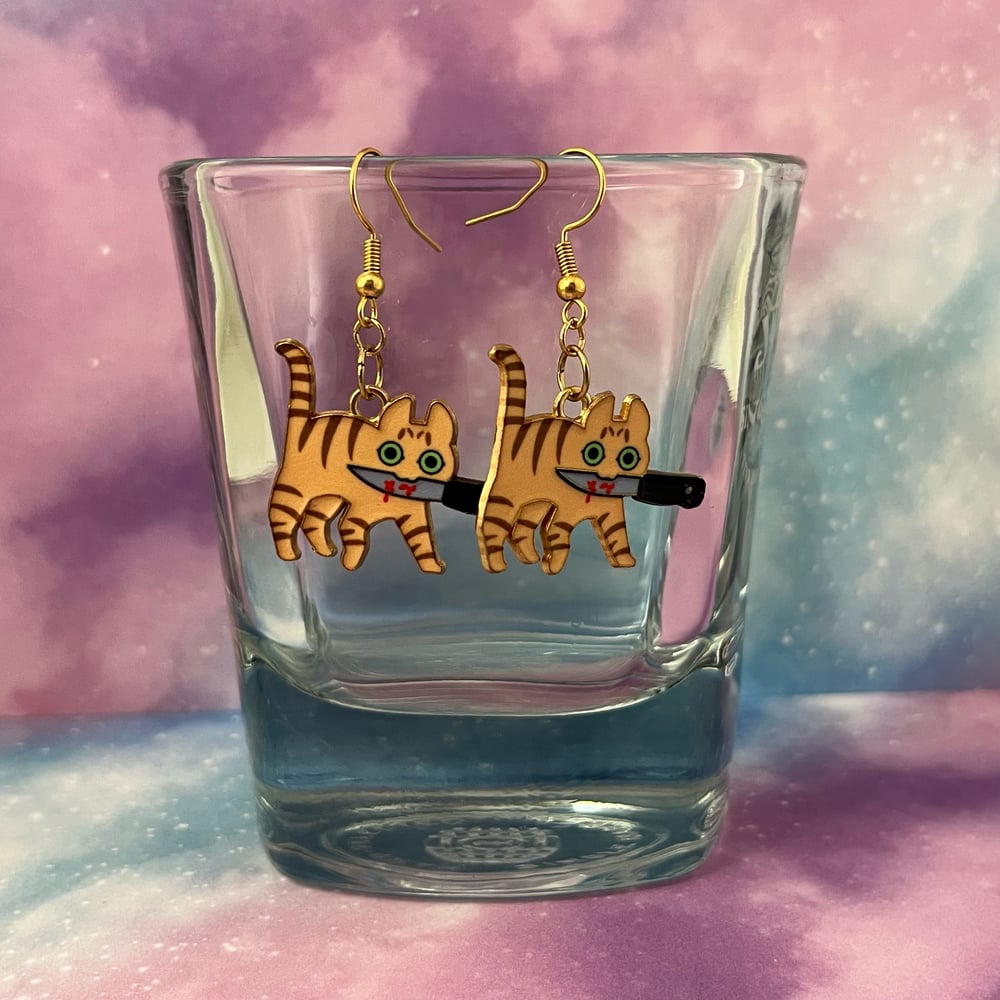 Image of Mxrder Kitten Cat Earrings