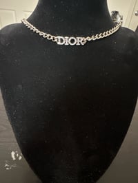 Silver Dior necklace 