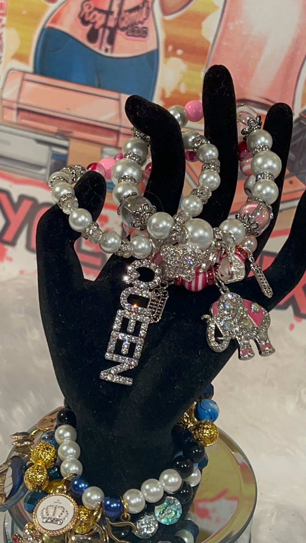 Image of Stacked charm bracelet