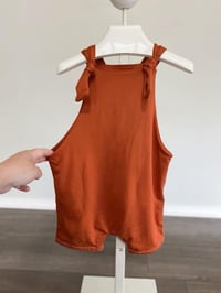 Image 3 of Red, White, & Be You Overalls (bummies/shorts)