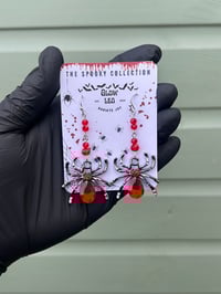 Image 2 of Red Spider Earrings