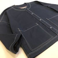 Image 3 of Type99B dark navy cotton twill size L