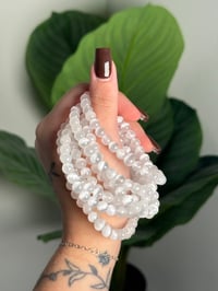 Image 1 of SATIN SPAR BEADED BRACELETS 6MM