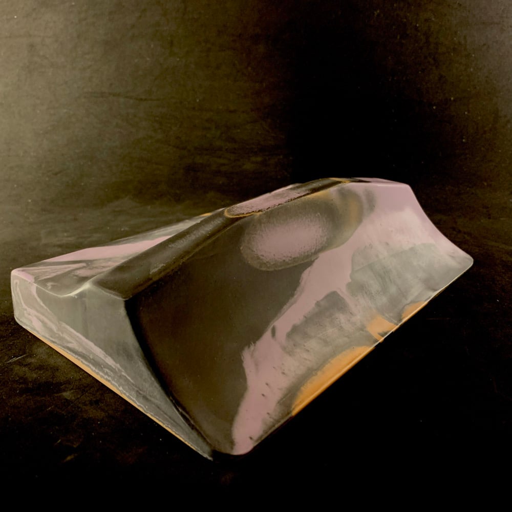Image of Wired Ramps Quarter Ledge Edge (Dark Grey, Light Purple and Orange)