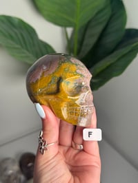 Image 6 of CHOOSE YOUR OWN PINK SEA JASPER SKULL -MADAGASCAR-