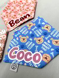 Image 4 of Valentines Personalised Dog Bandanas - Mutts About You/Bees/I Woof You