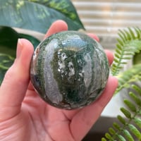 Image 1 of Moss Agate Sphere C
