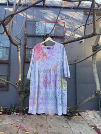 Image 1 of Holly Stalder Watercolor Eyelet Floral Cotton Dress  Medium/Large