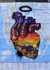 NYC Subway Map “Hood Heart 3”