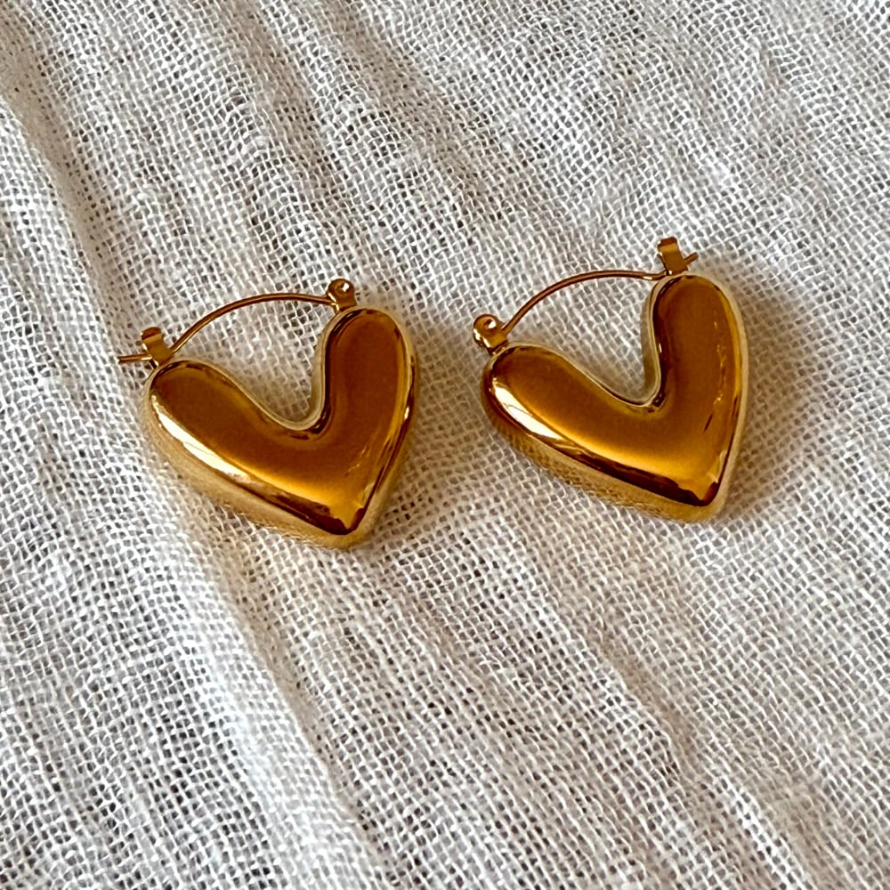 Image of ORECCHINI CHUNKY HEARTS 