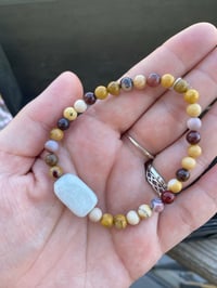 Mookaite with Quartz