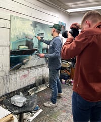 Image 5 of Painting / maleri / "København – Malerdrømme og tankestreger – Knippelsbro" / 120x160 cm