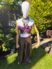 Image 19 of Milan Hareems/ Bloomer/ Balloon trousers with matching head scarf -dark pink upto 14 uk