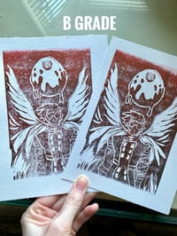 Image 2 of Angel Vash Linocut Print