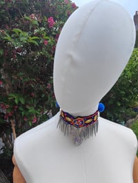 Image 2 of Festie choker - drop spikes