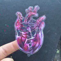Image 2 of "fractured feelings” transparent artwork sticker