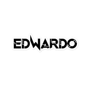 Edwardo Logo Sticker - Black