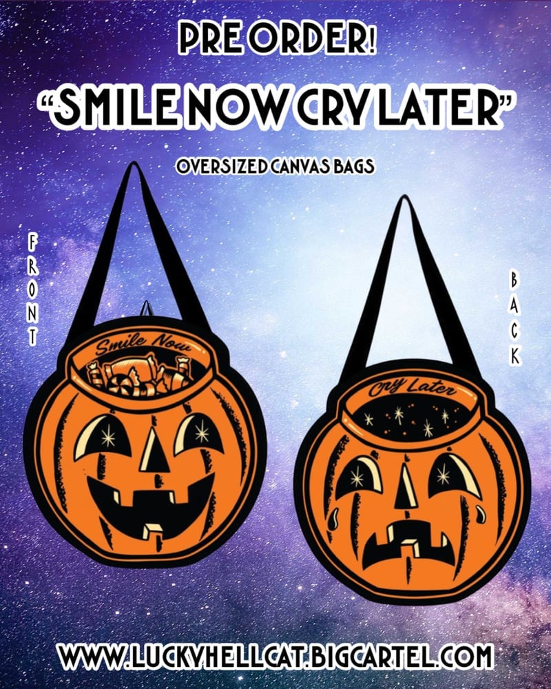 PRE ORDER Smile Now Cry Later Oversized Canvas Bag