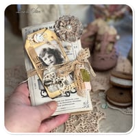 Image 1 of Vintage french lace sample folder Junk Journal